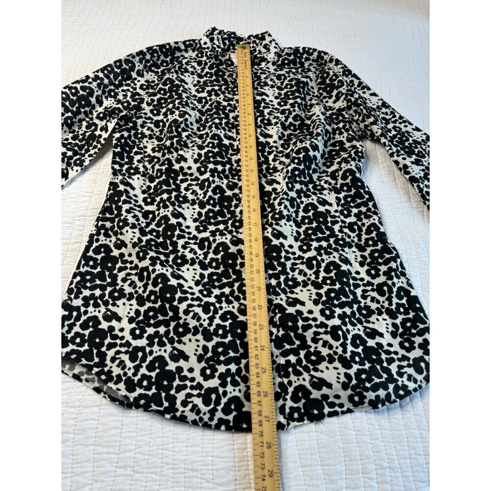 J.Crew The Perfect Shirt Cotton Long Sleeve Button Up SZ S Leopard Animal Print - Picture 5 of 9